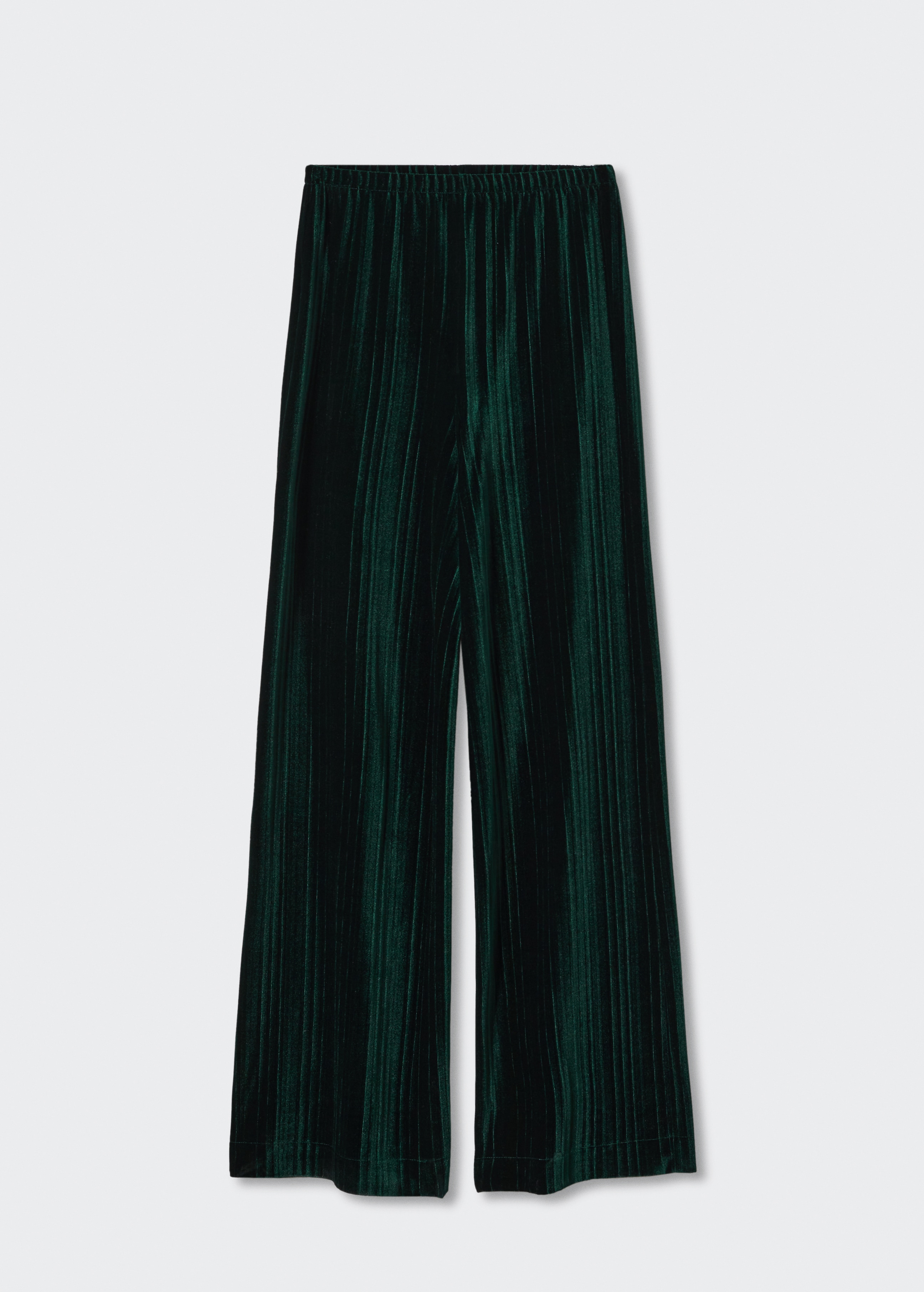 Straight velvet pants - Article without model