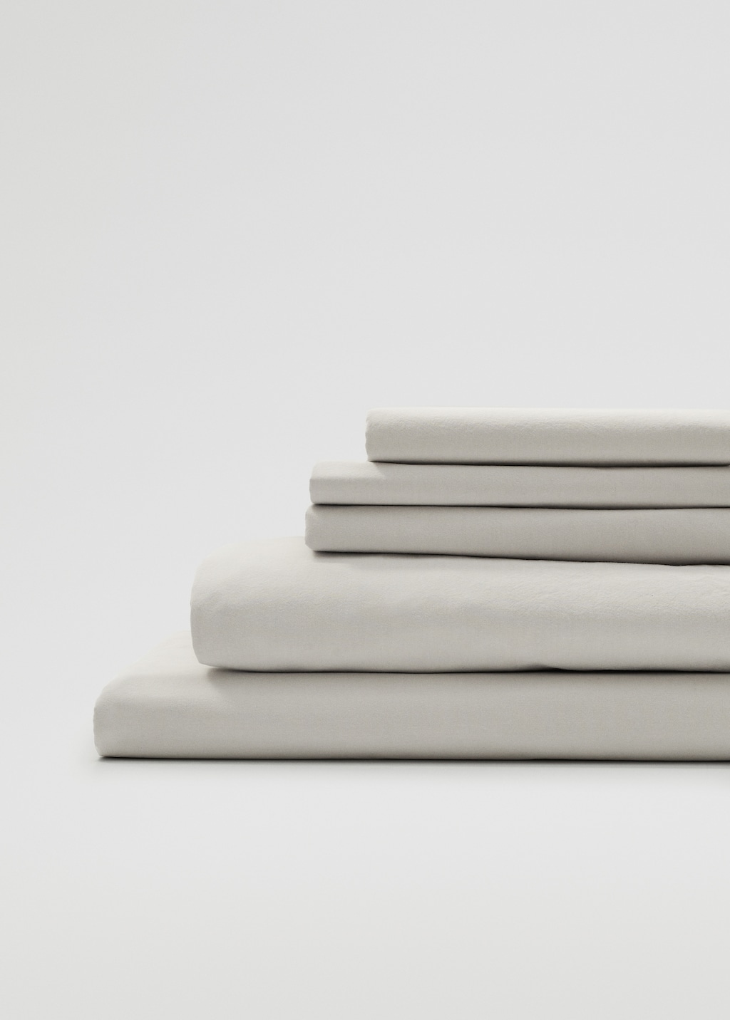 Cotton percale flat sheet (300 threads) 160x280cm - Details of the article 3