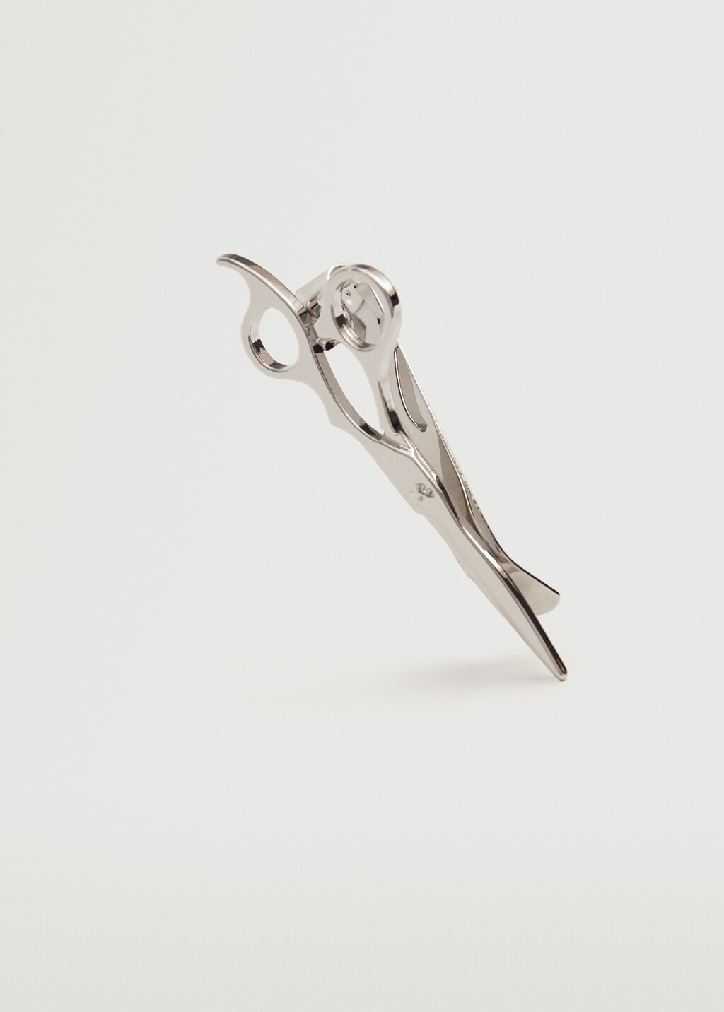 Metal scissors brooch - Medium plane