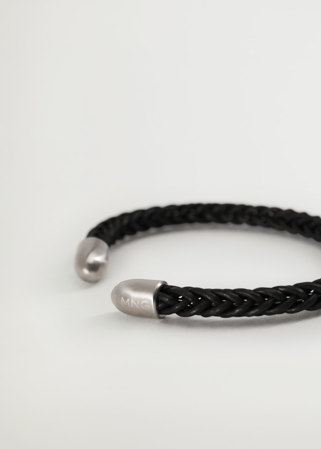 Braided leather bracelet - Medium plane