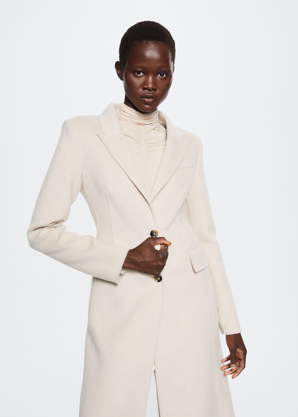 White wool coats store ladies