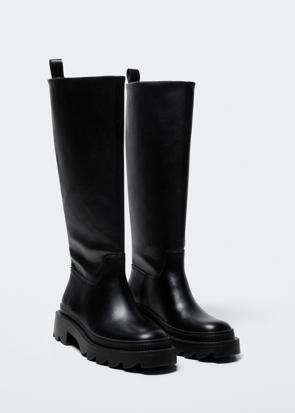 Black boots outlet mango