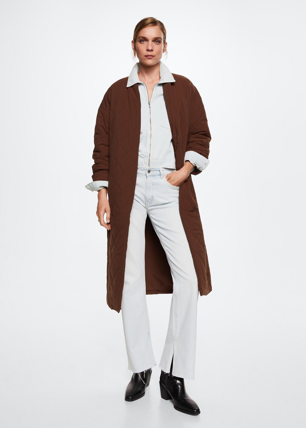 Oversize quilted coat