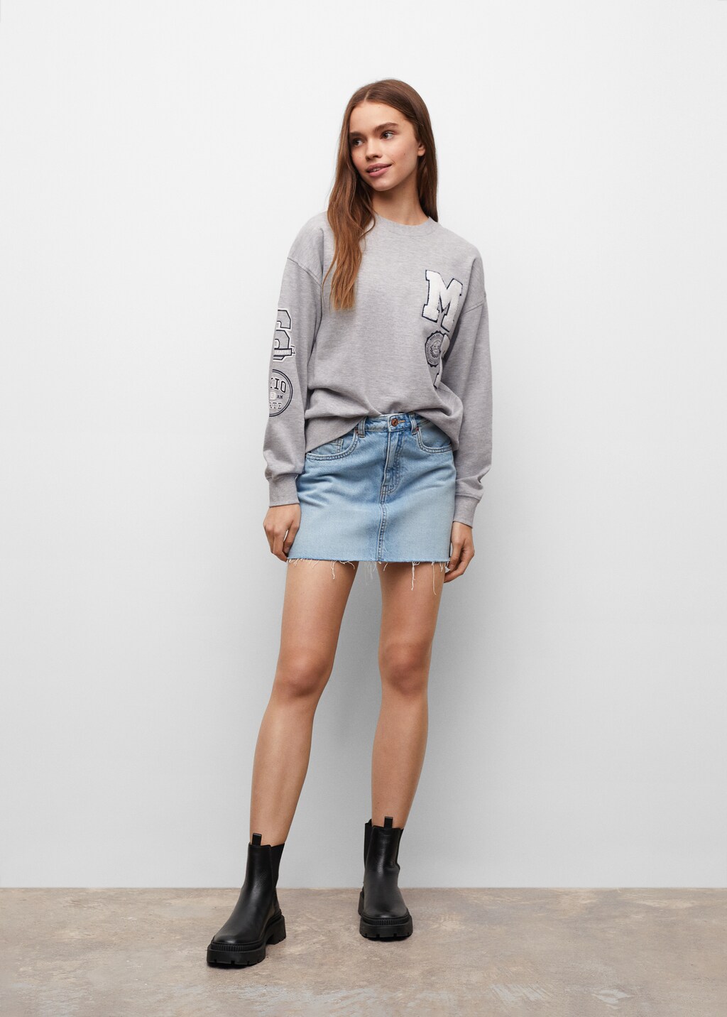 Message cotton sweatshirt - General plane