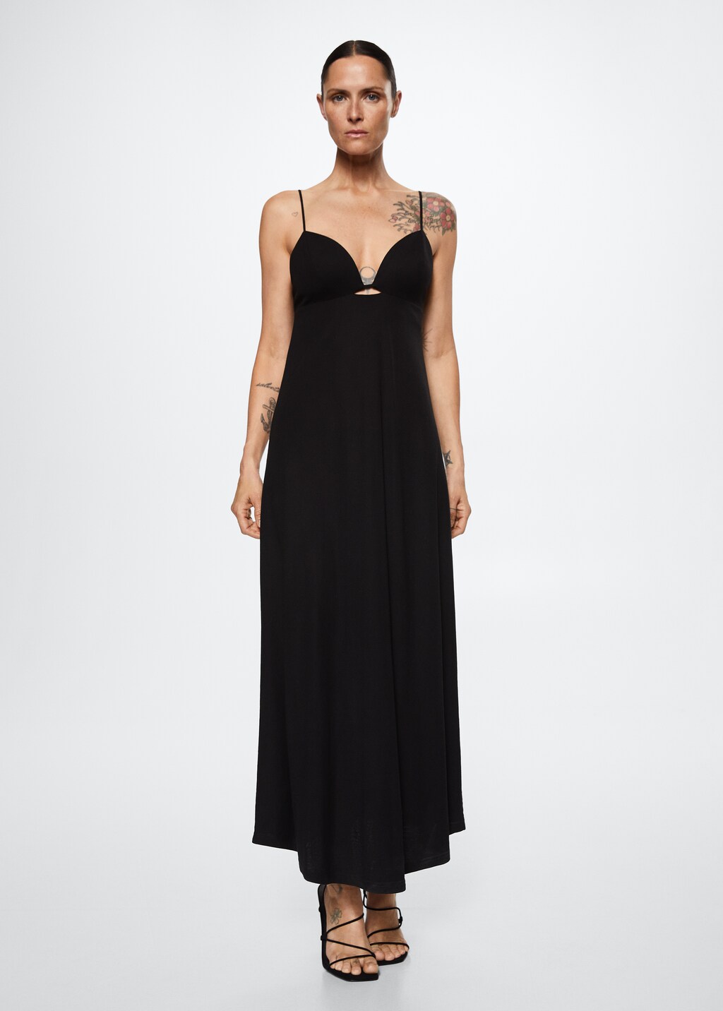 Flowy slit dress - General plane