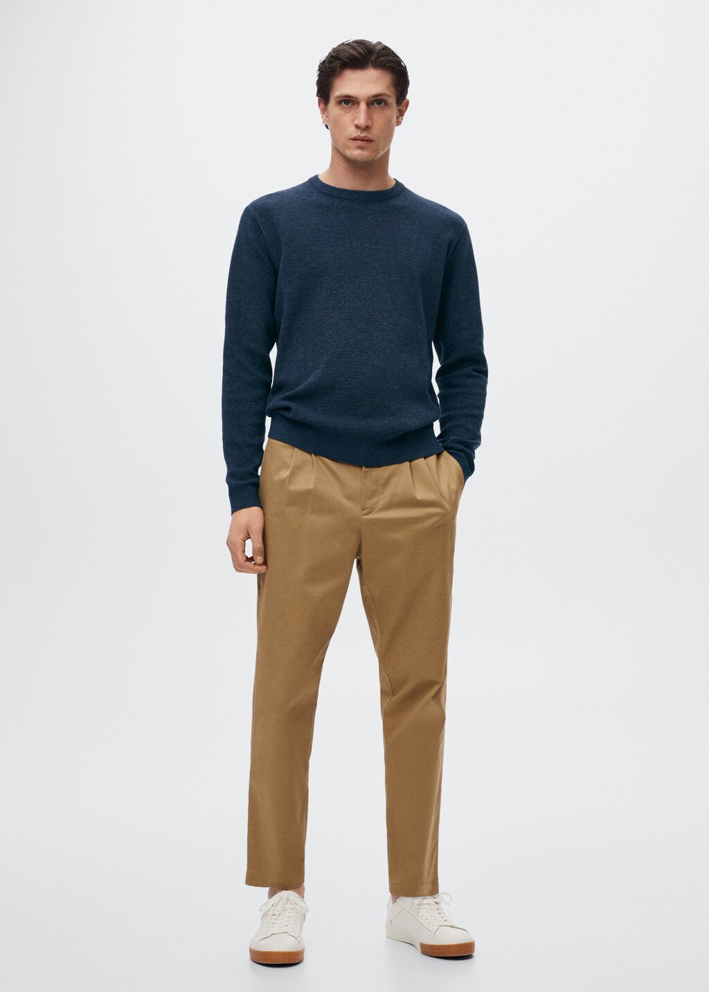 Structured cotton sweater - General plane