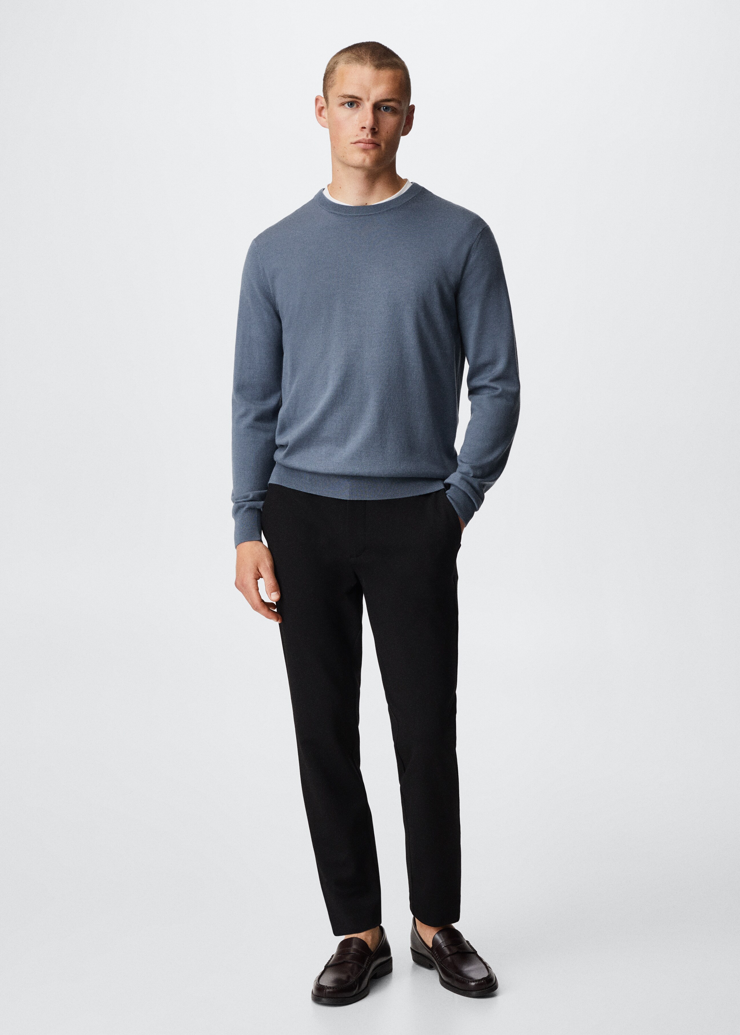 Merino wool washable sweater - General plane