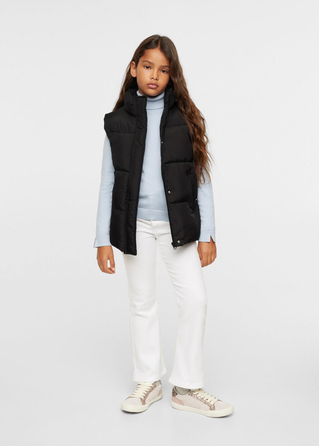 Padded fleece gilet - General plane