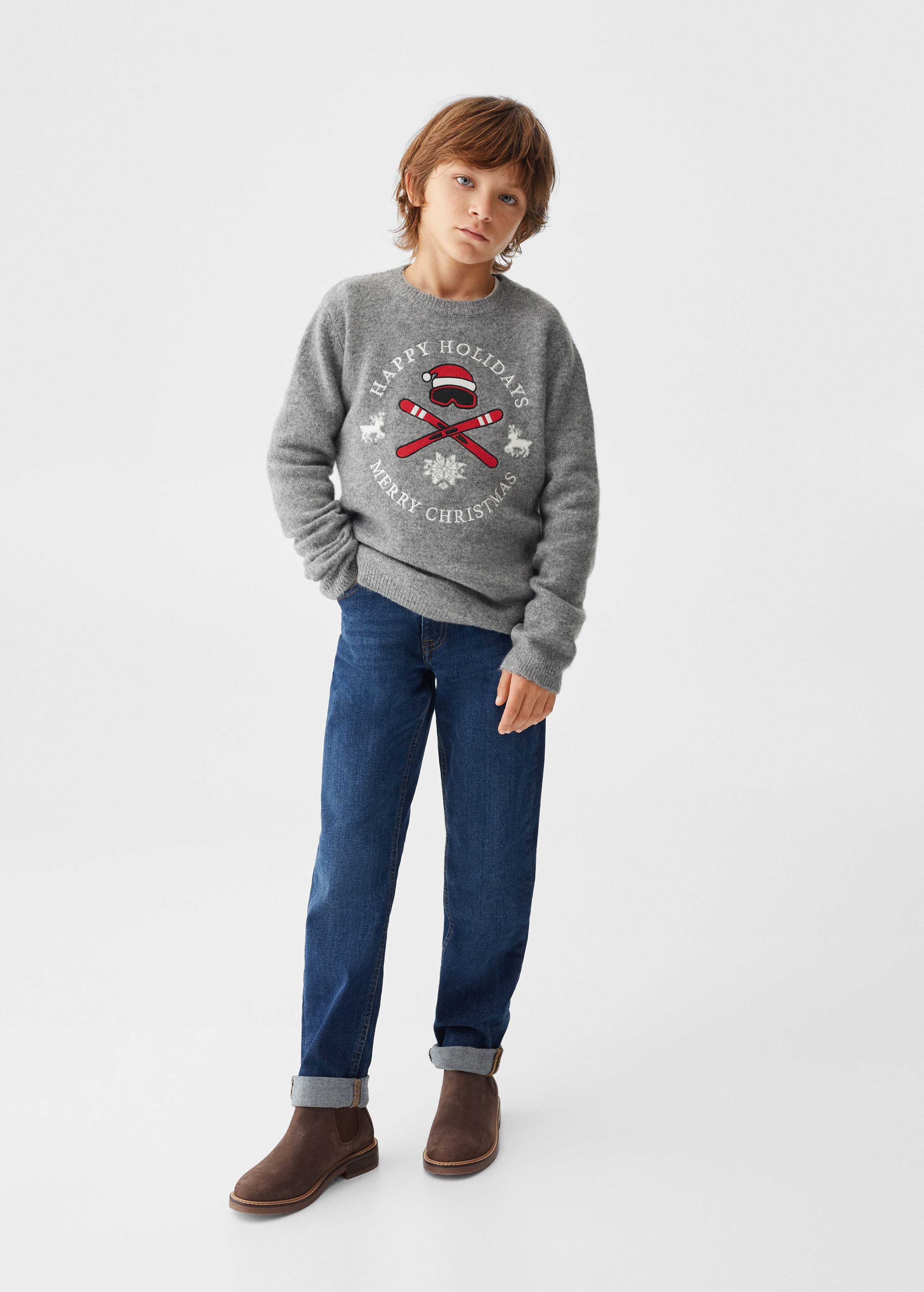 Knit embroidered sweater - General plane
