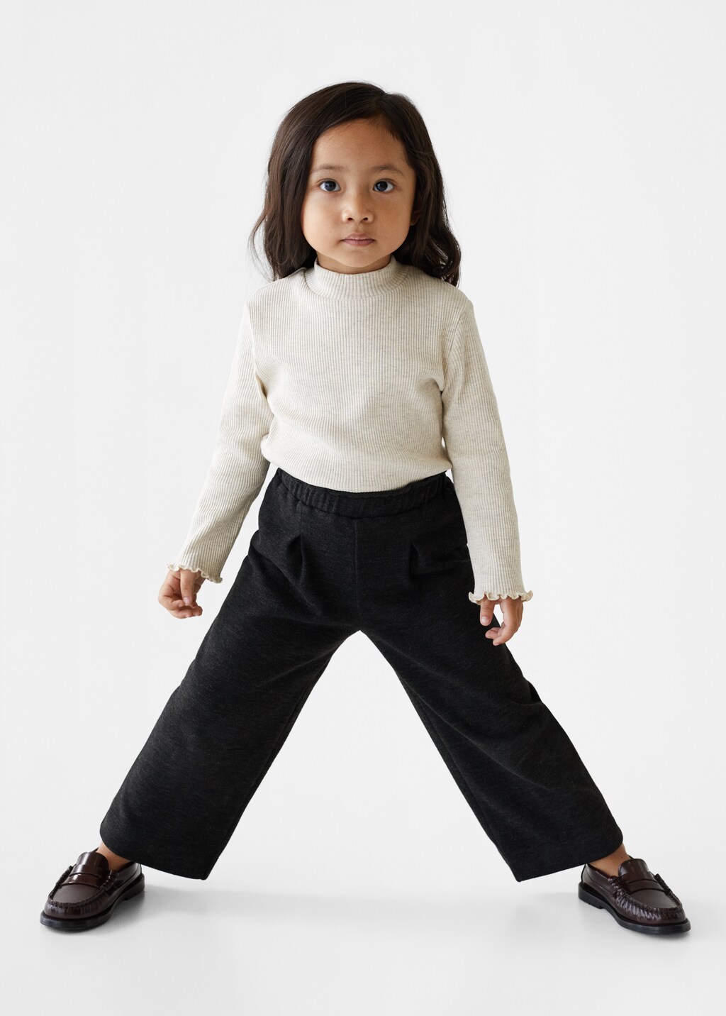 Knitted culotte trousers - General plane