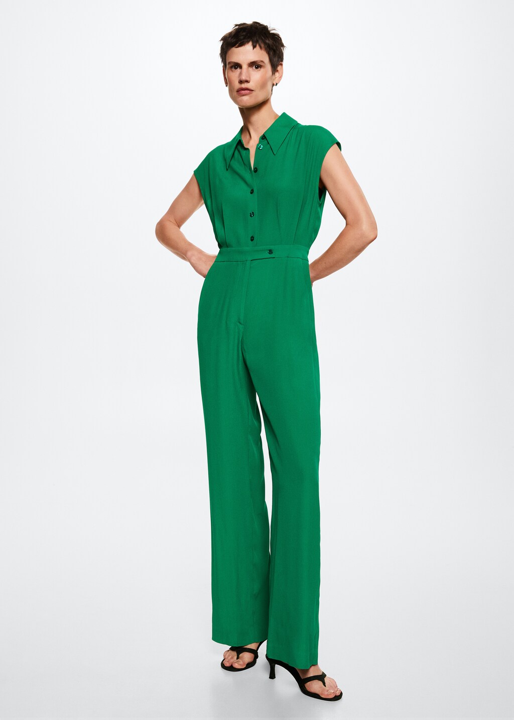 Pocket flowy jumpsuit - General plane