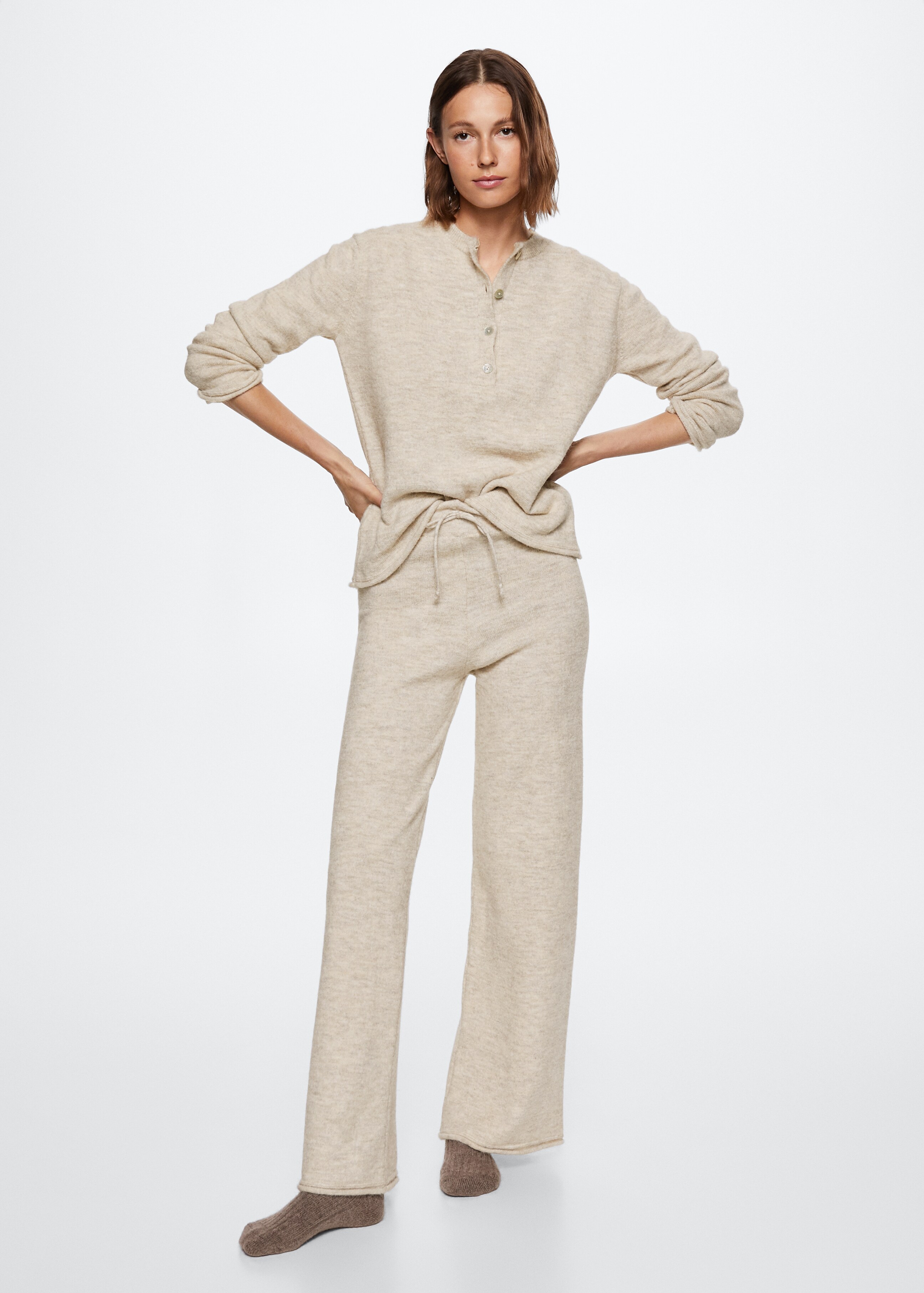 Knitted pyjama trousers - General plane