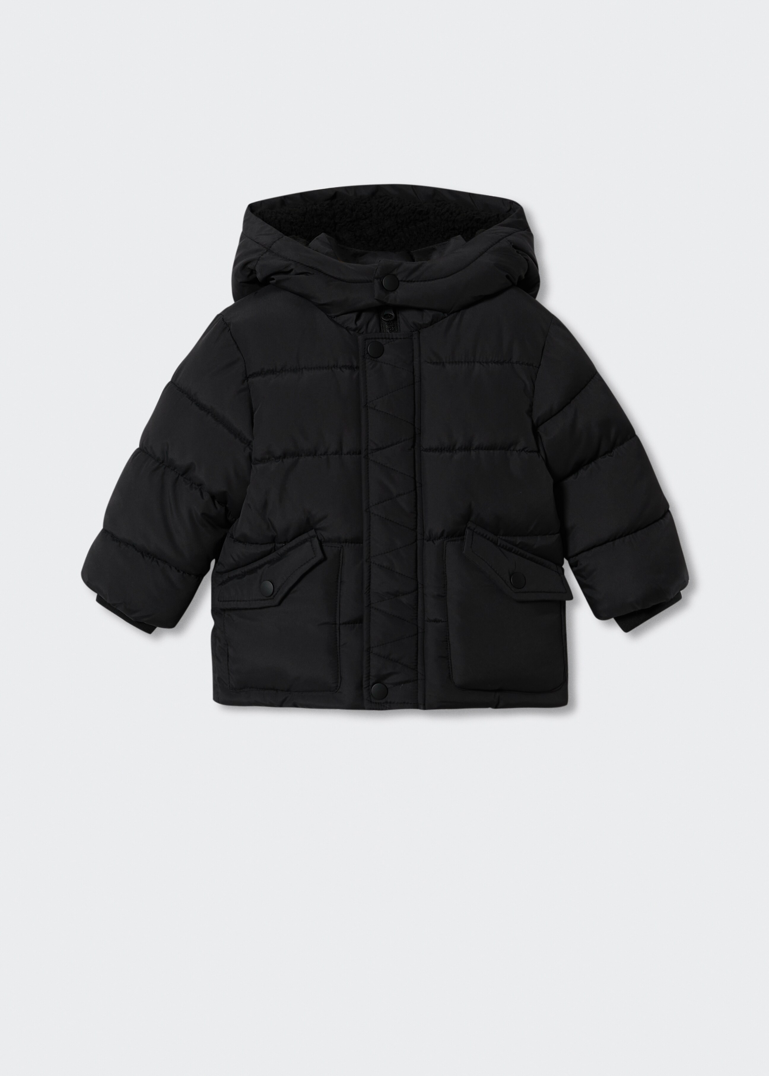 Hood quilted coat - General plane