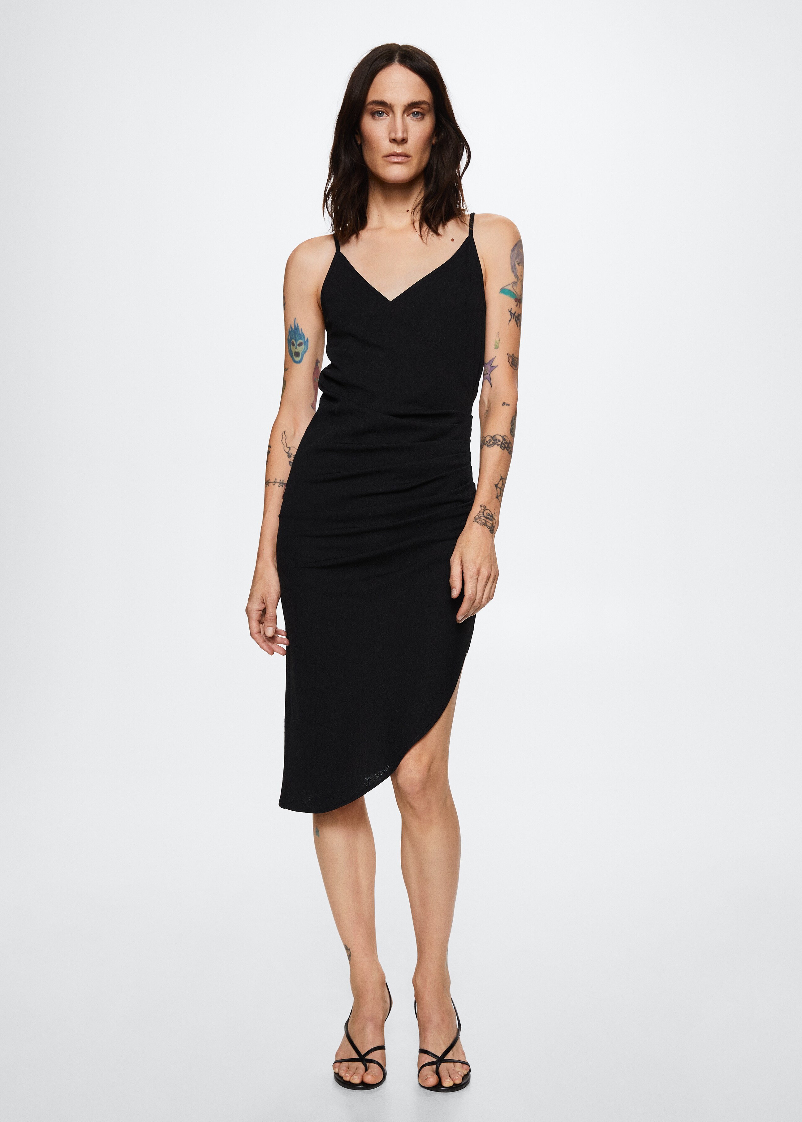 Ruched detail dress - General plane