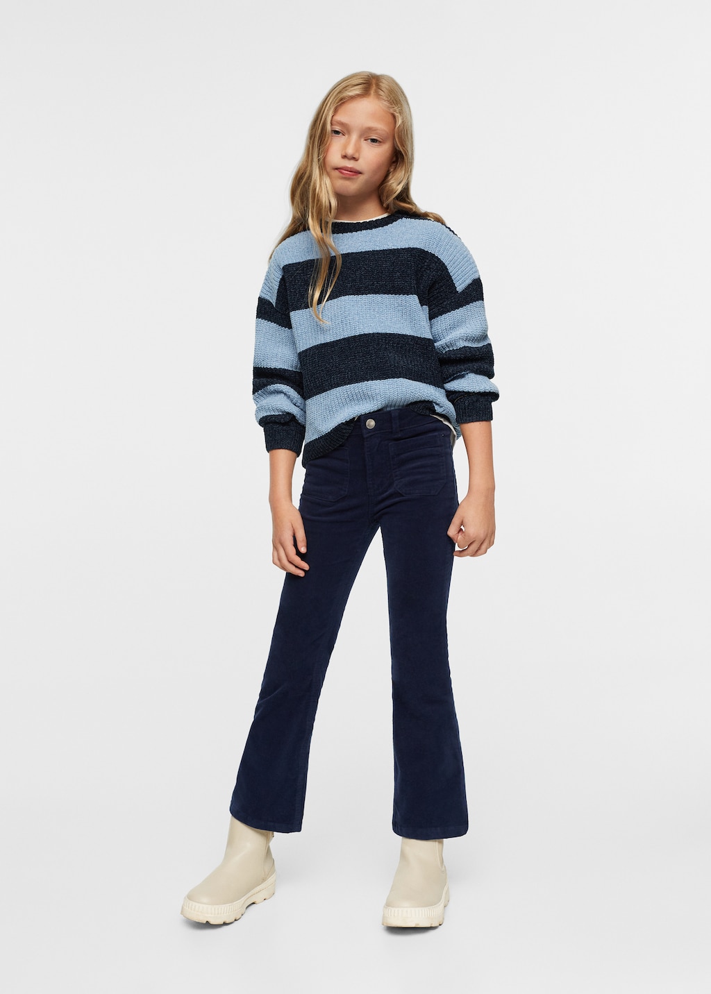 Striped chenille sweater - General plane