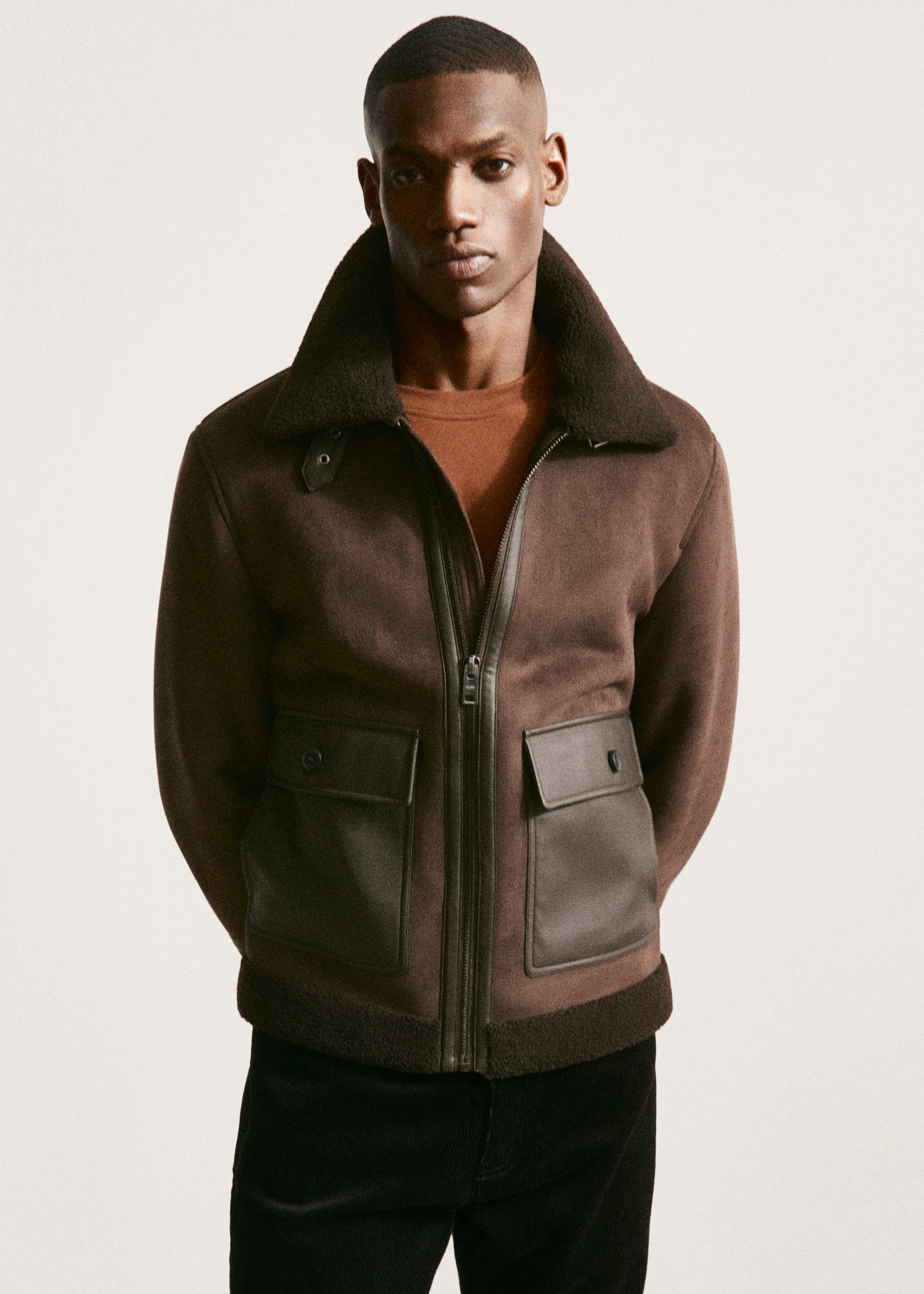 Faux shearling-lined jacket - Details of the article 5