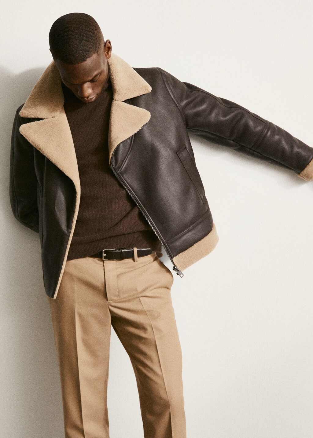 Faux shearling-lined jacket - Details of the article 5