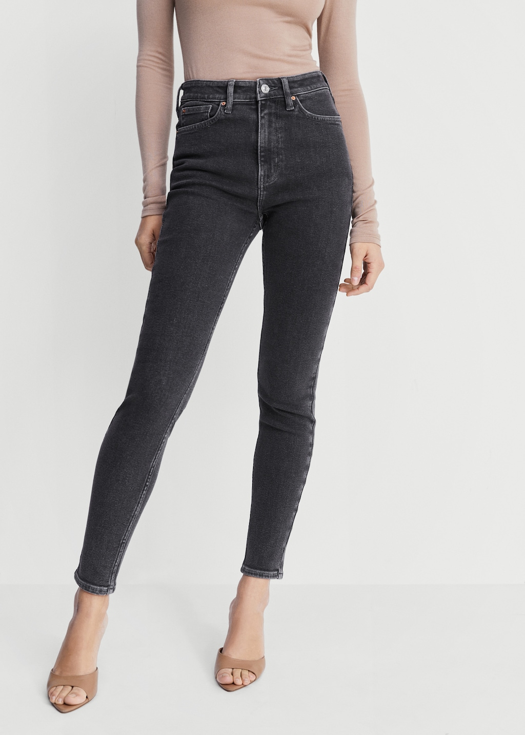 High-rise skinny jeans - Medium plane