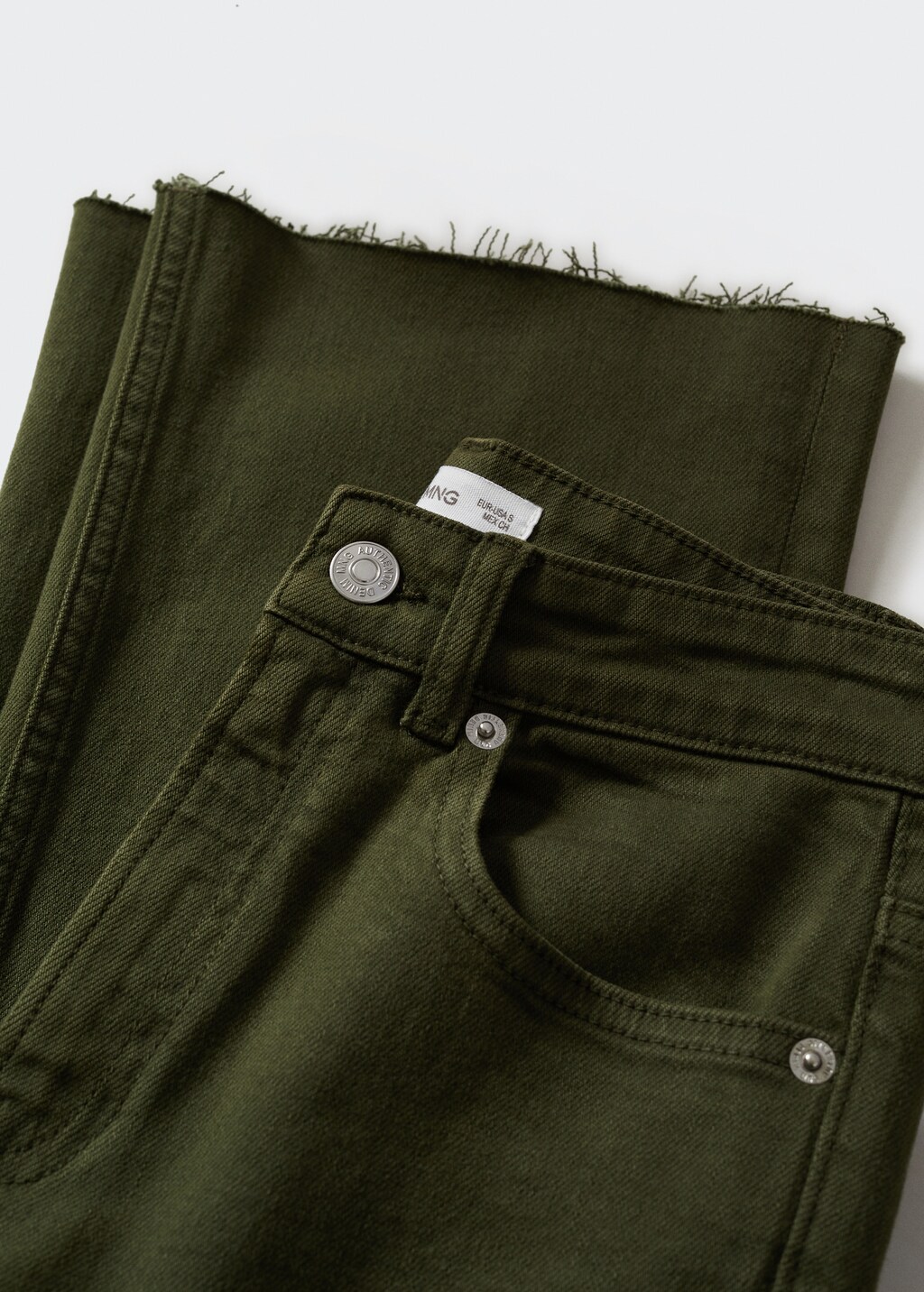 Frayed finish flare jeans - Details of the article 8