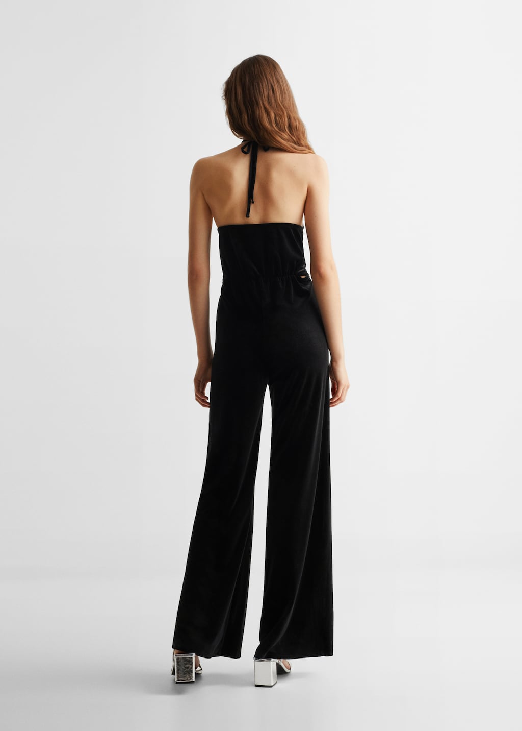 Asymmetric long jumpsuit - Reverse of the article