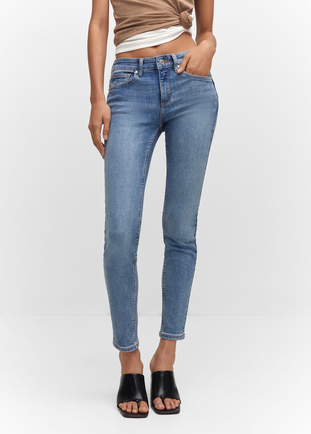 Skinny push-up jeans - Medium plane