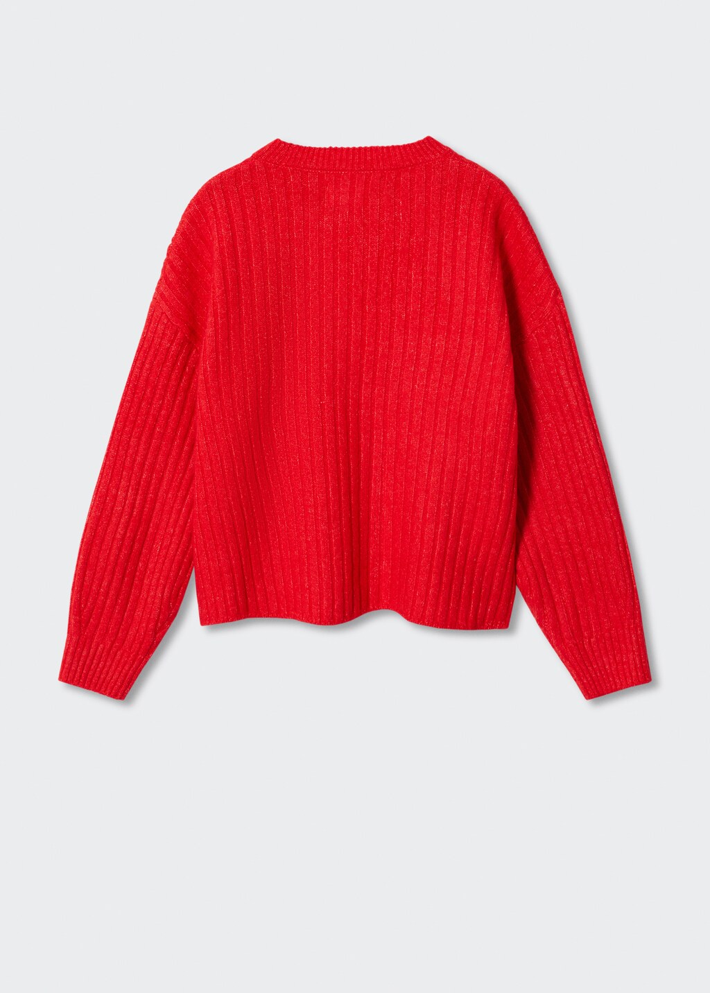 Ribbed knit sweater - Reverse of the article