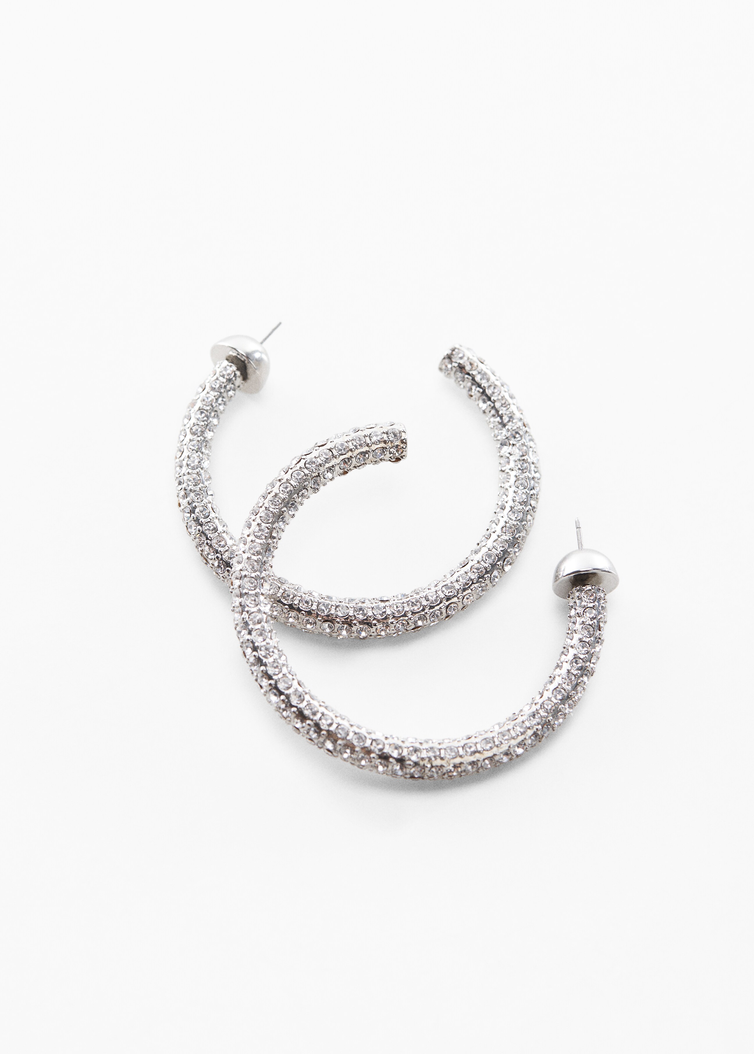 Faceted crystal hoop earrings - Details of the article 1