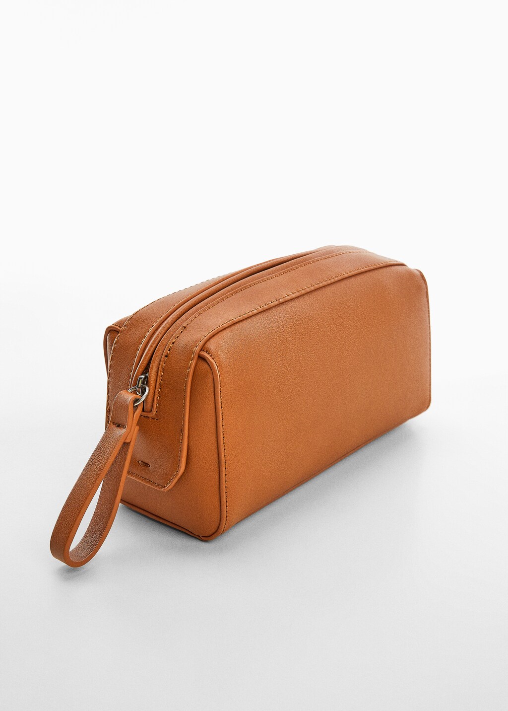 Leather-effect toiletry bag - Medium plane