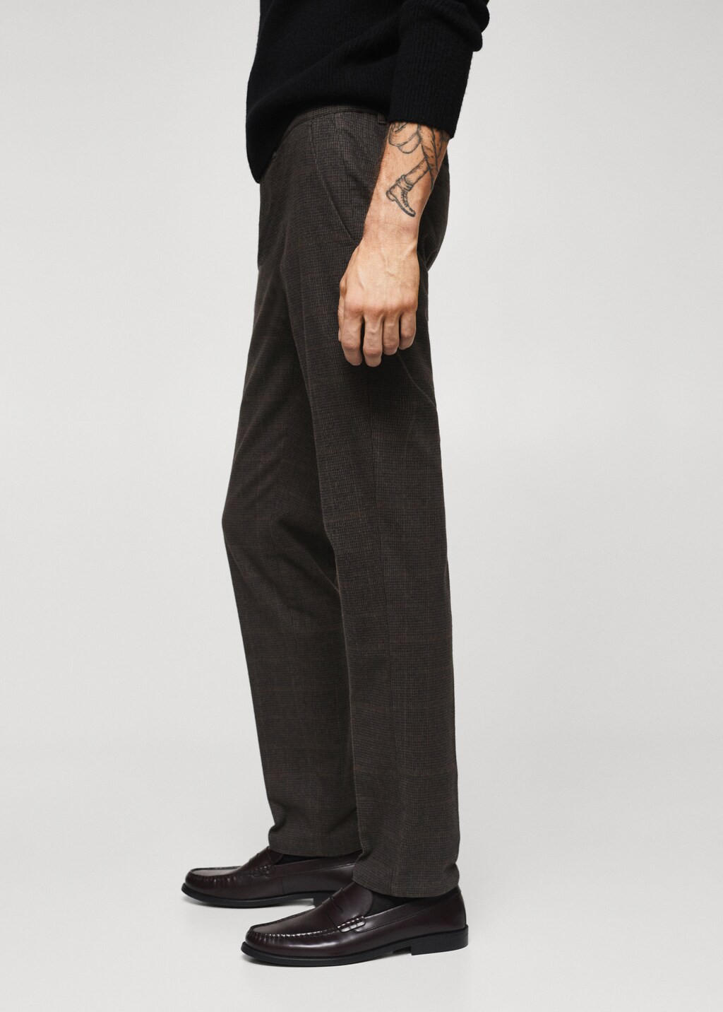 Slim-fit cotton trousers - Details of the article 4