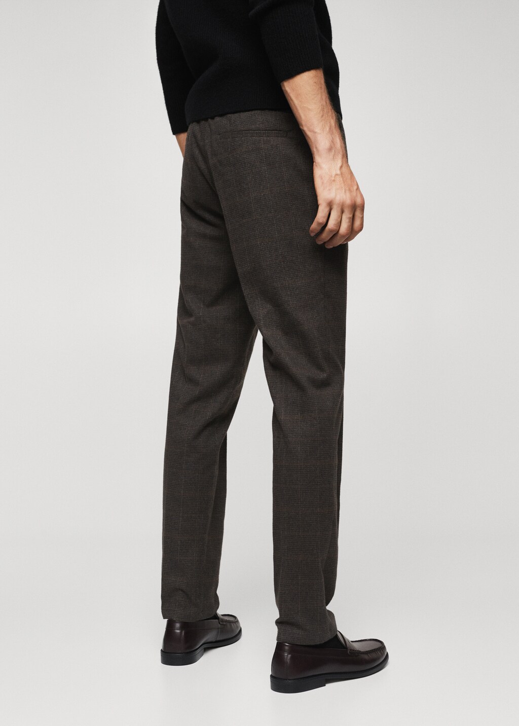 Slim-fit cotton trousers - Reverse of the article