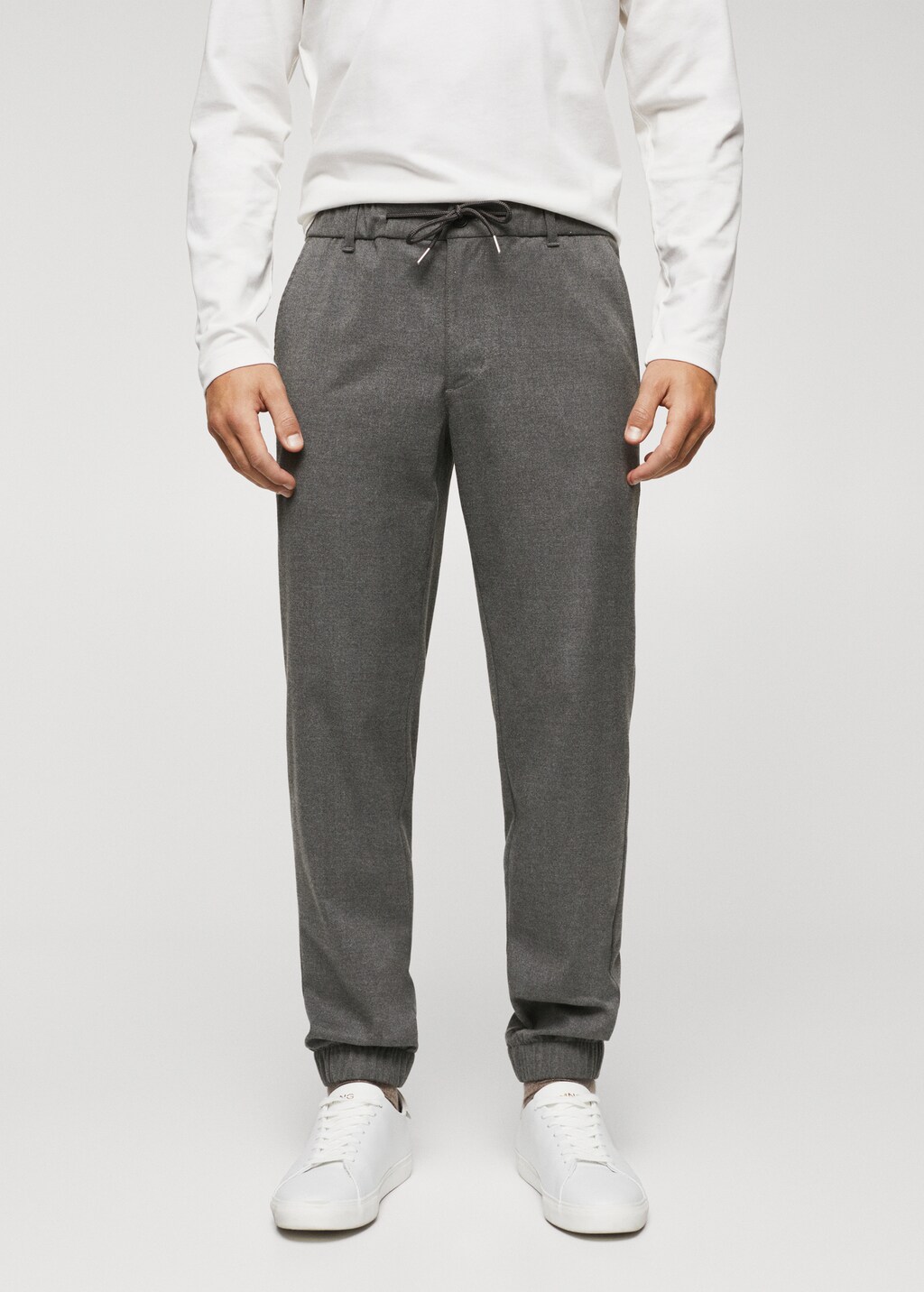 Drawstring joggers in twill sale