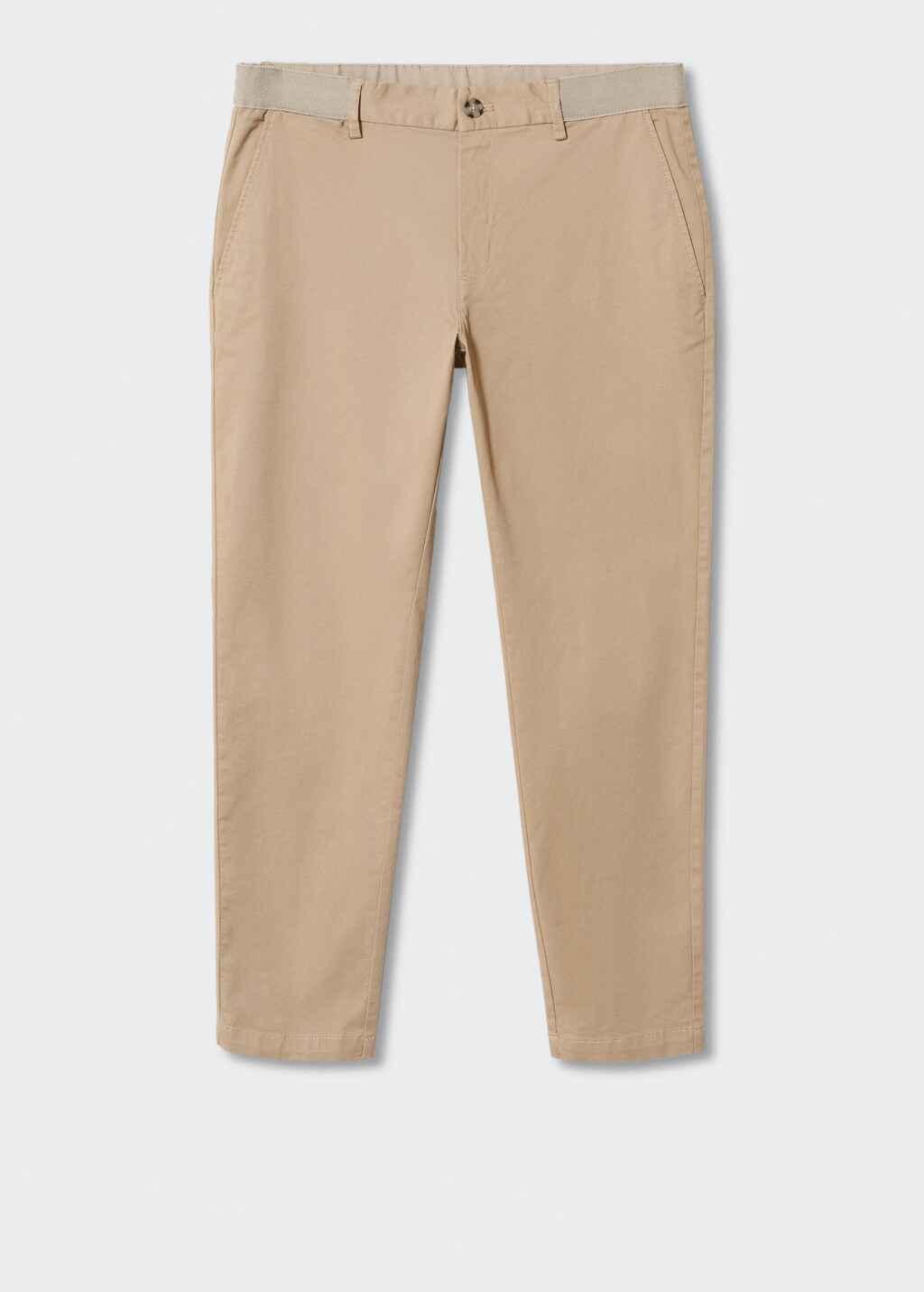 Cotton tapered crop pants - Article without model