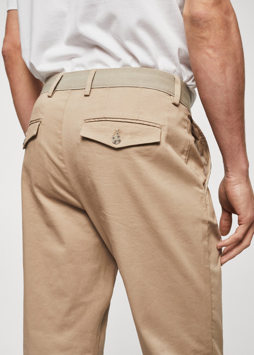 Cotton tapered crop pants - Details of the article 6