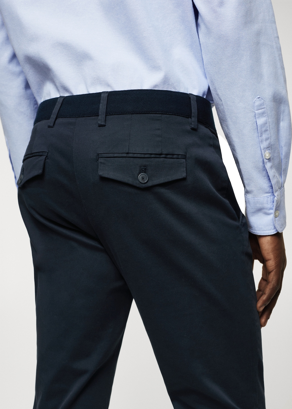 Cotton tapered crop pants - Details of the article 6