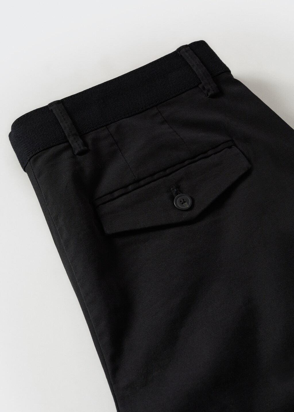 Cotton tapered crop pants - Details of the article 8