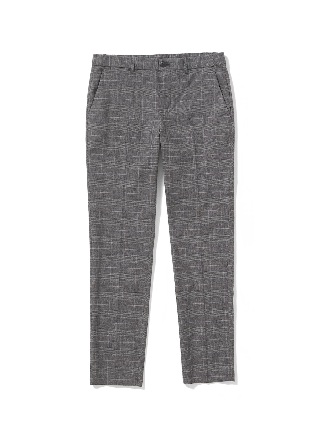 Slim fit checked cotton trousers - Details of the article 9