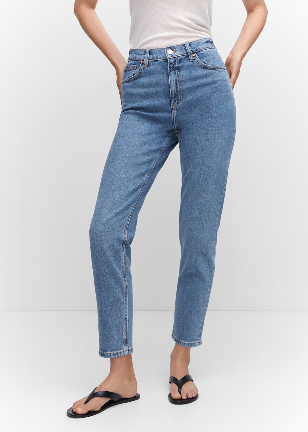 Mom comfort high-rise jeans - Medium plane