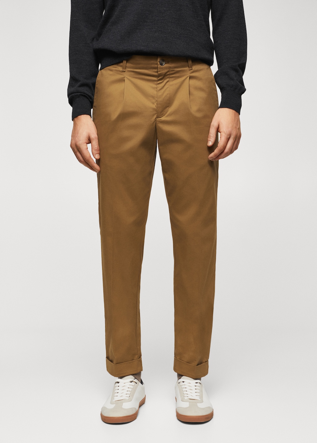 Pleated chinos - Medium plane