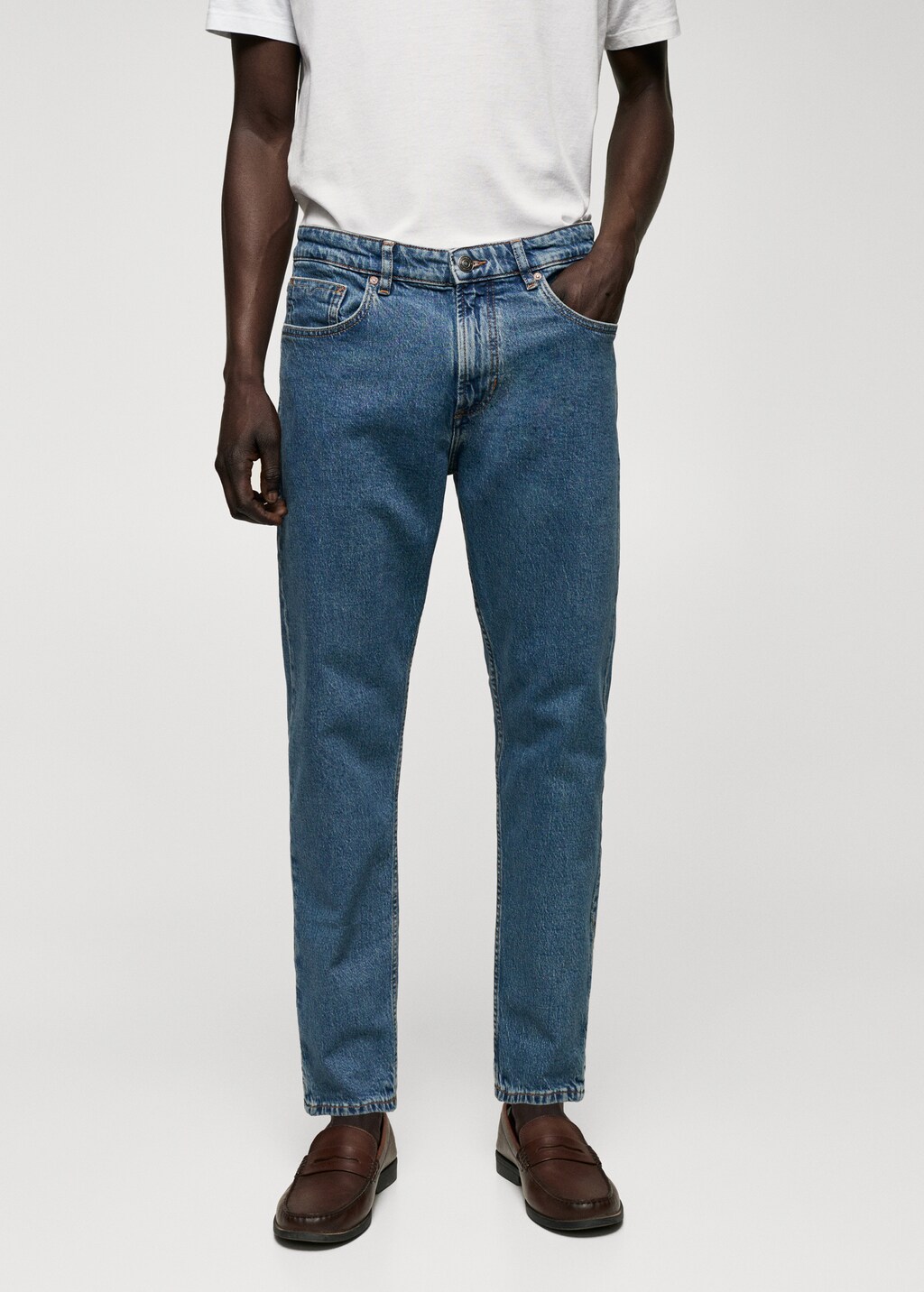 Tapered jeans Ben cropped - Bild av mittparti