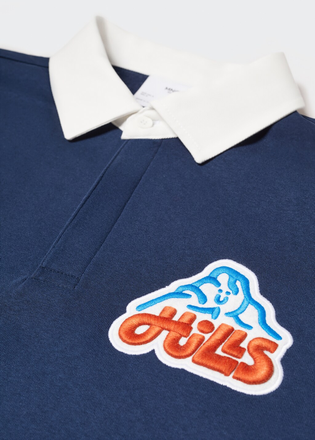 Embroidered cotton polo - Details of the article 8