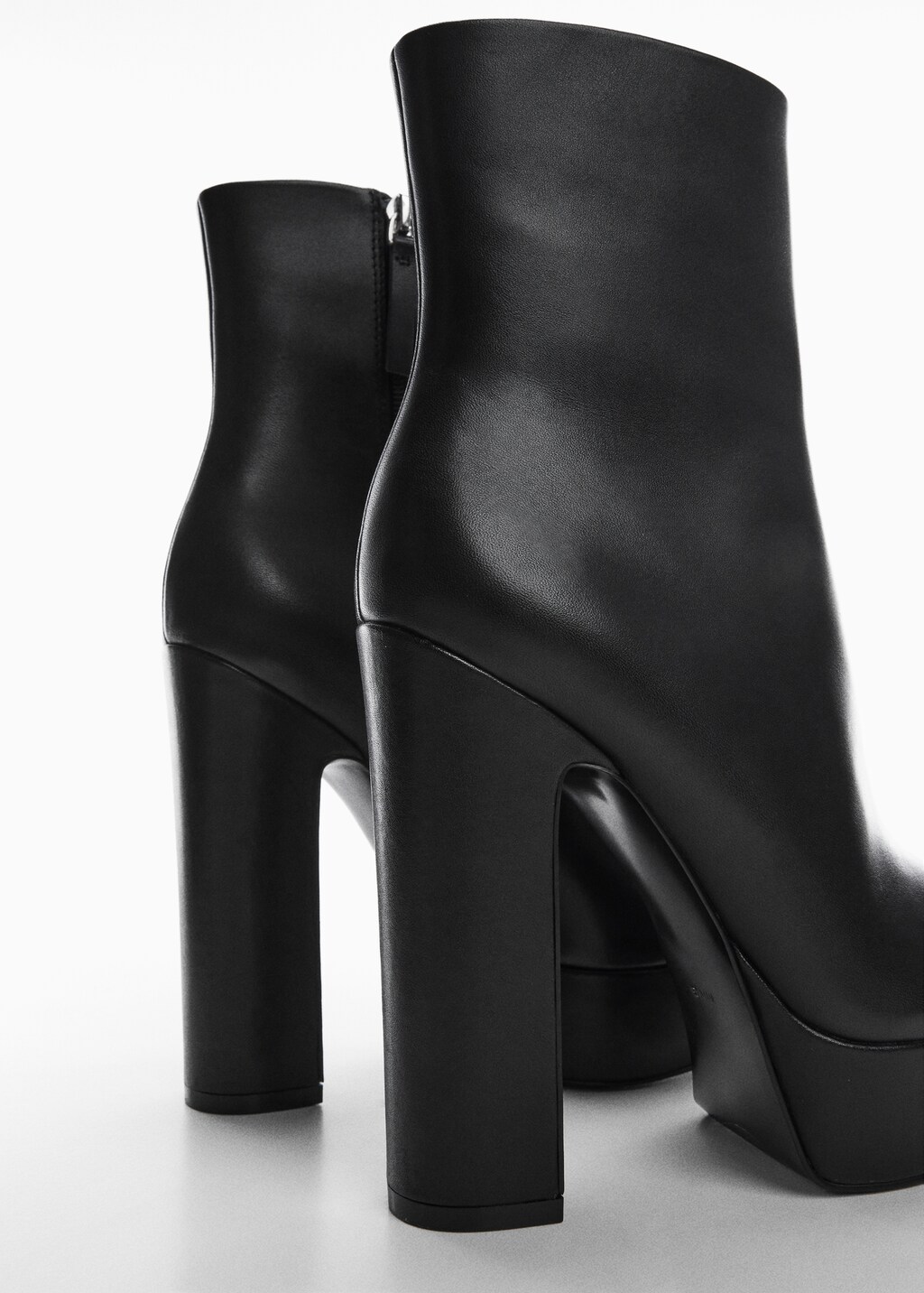 Platform heel boots black best sale