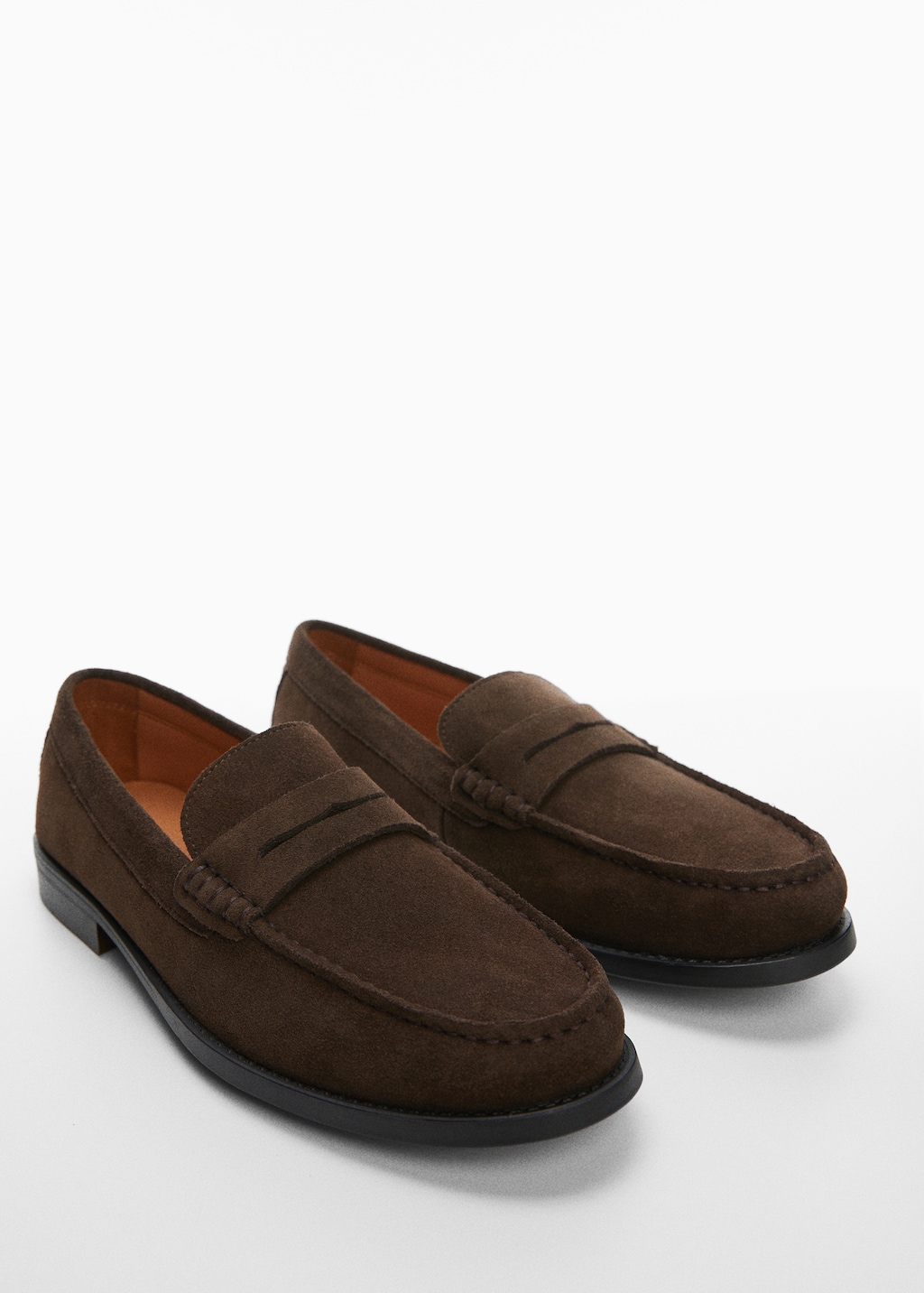 Suede leather loafers - Medium plane