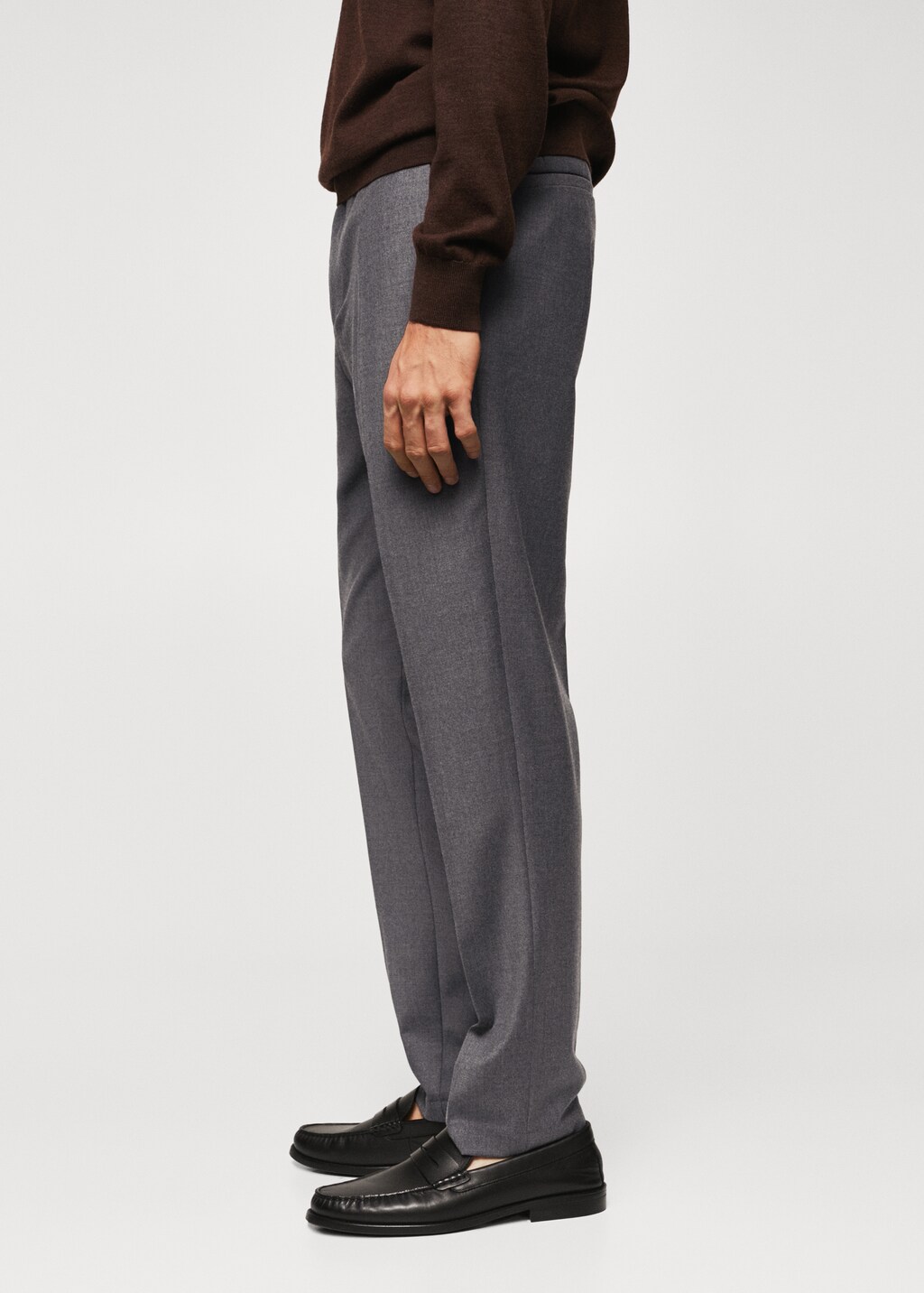 Pantalons slim fit llana - Detall de l'article 1