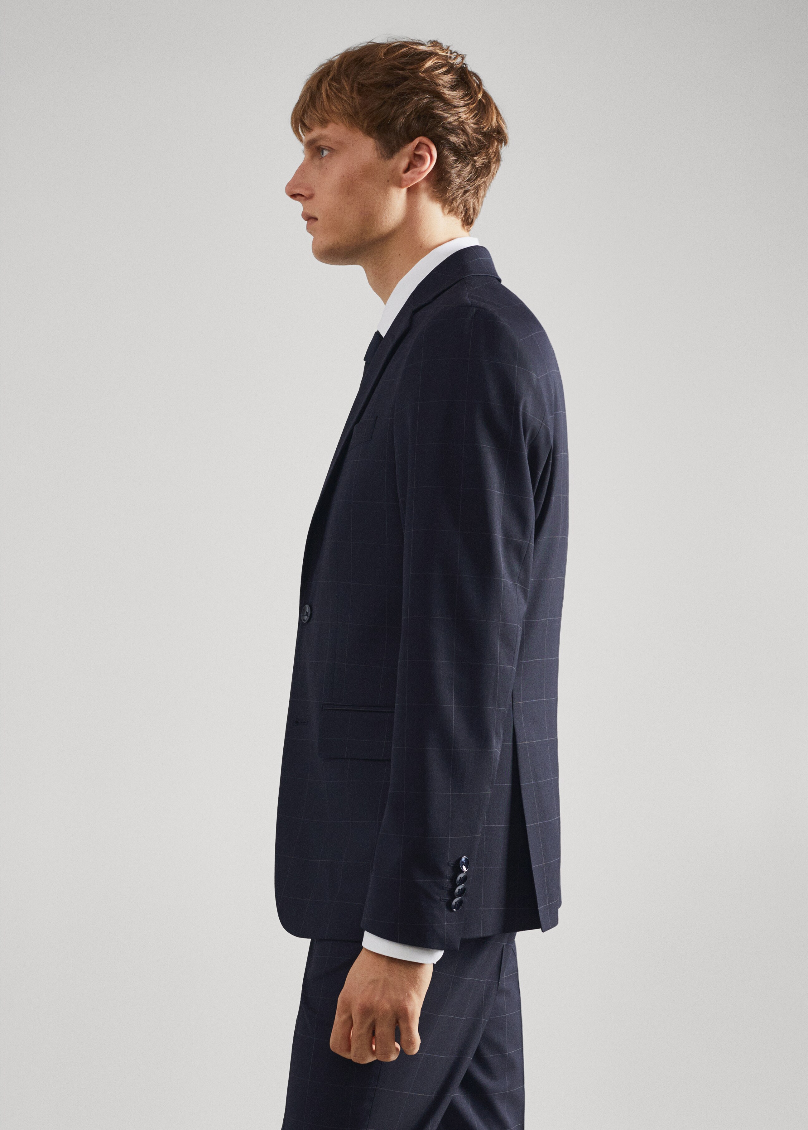 Slim-fit suit blazer - Details of the article 6