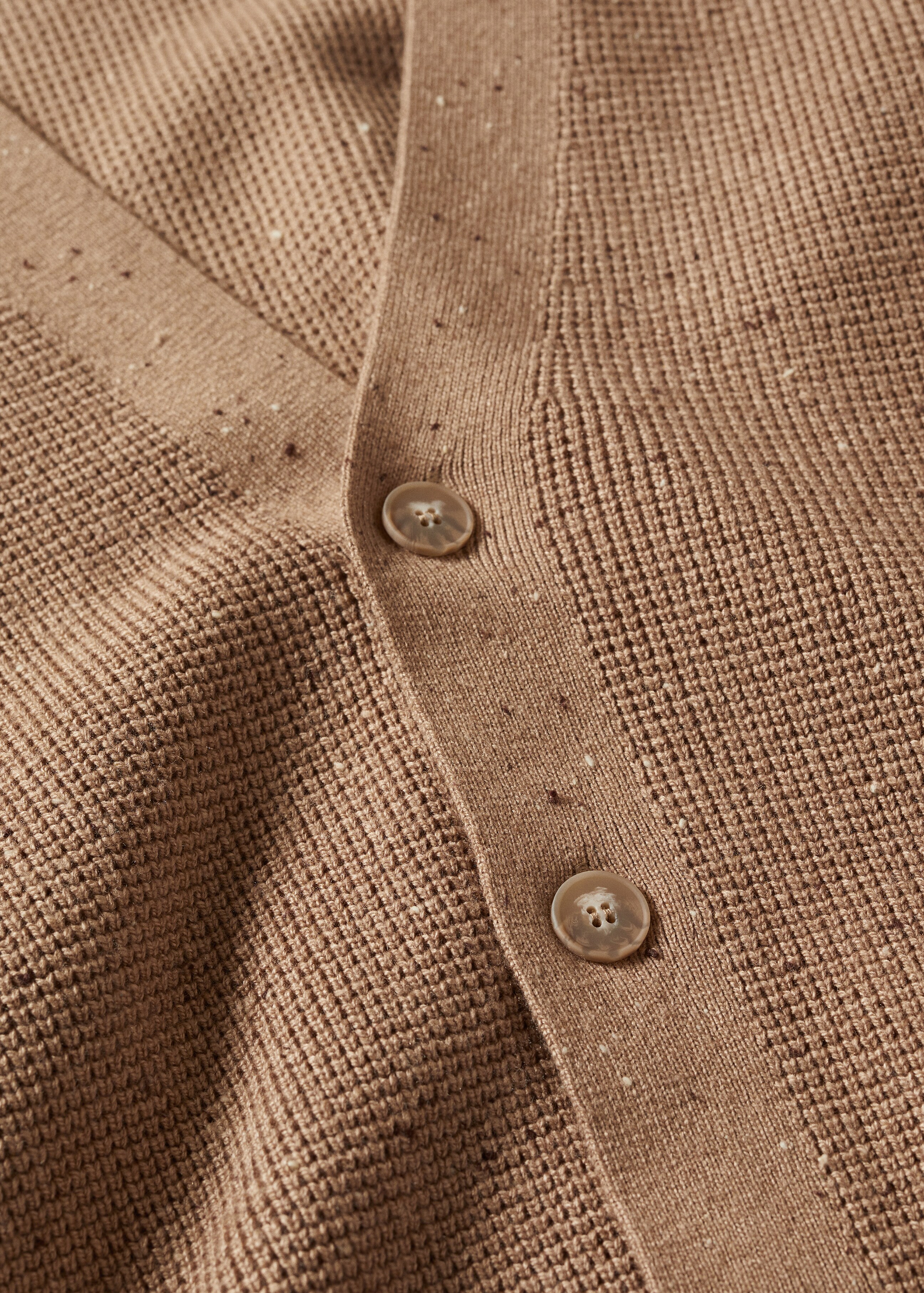 Structured marbled cardigan - Details of the article 8