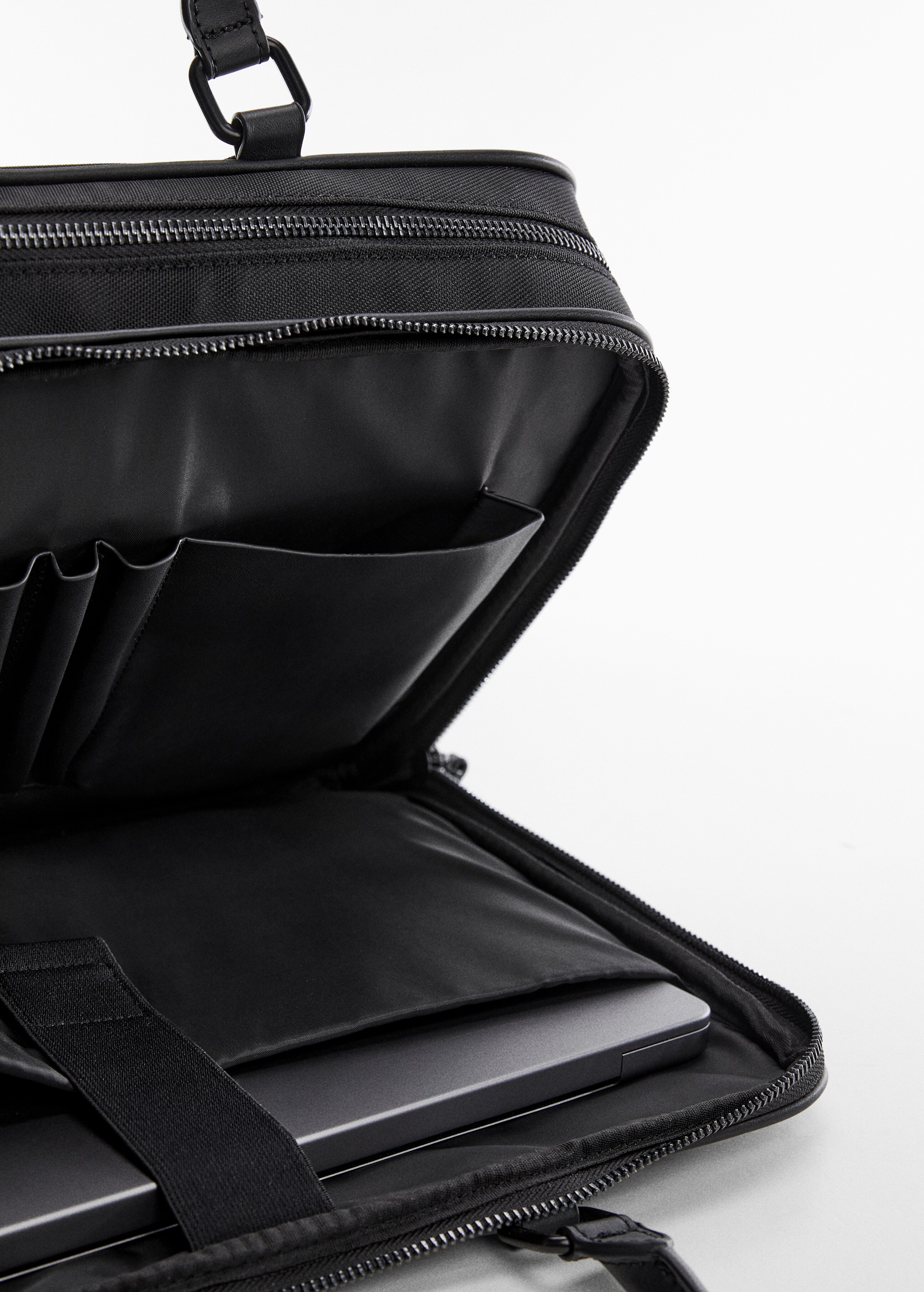 Leather-effect briefcase - Details of the article 1