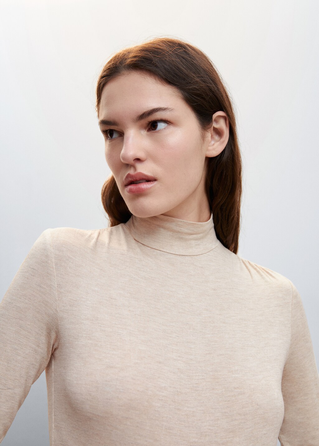 Turtleneck long-sleeved t-shirt - Details of the article 1