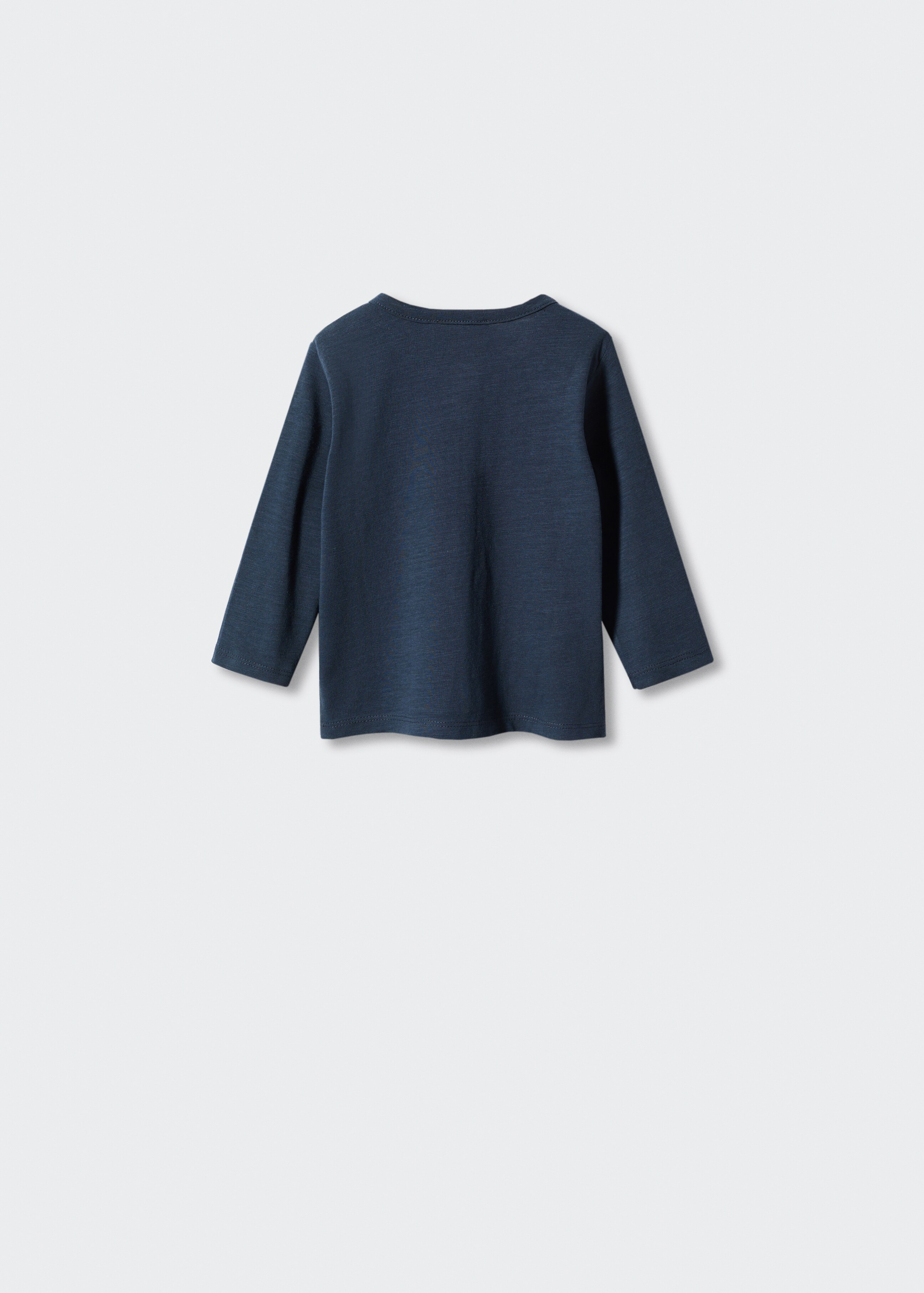Buttoned long sleeve t-shirt - Reverse of the article