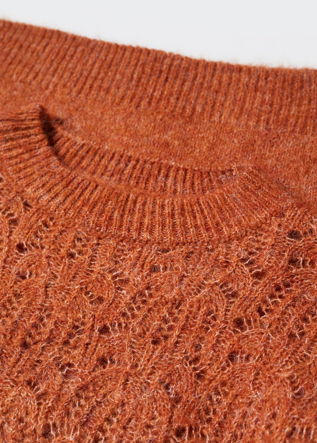 Open work-detail sweater - Details of the article 8