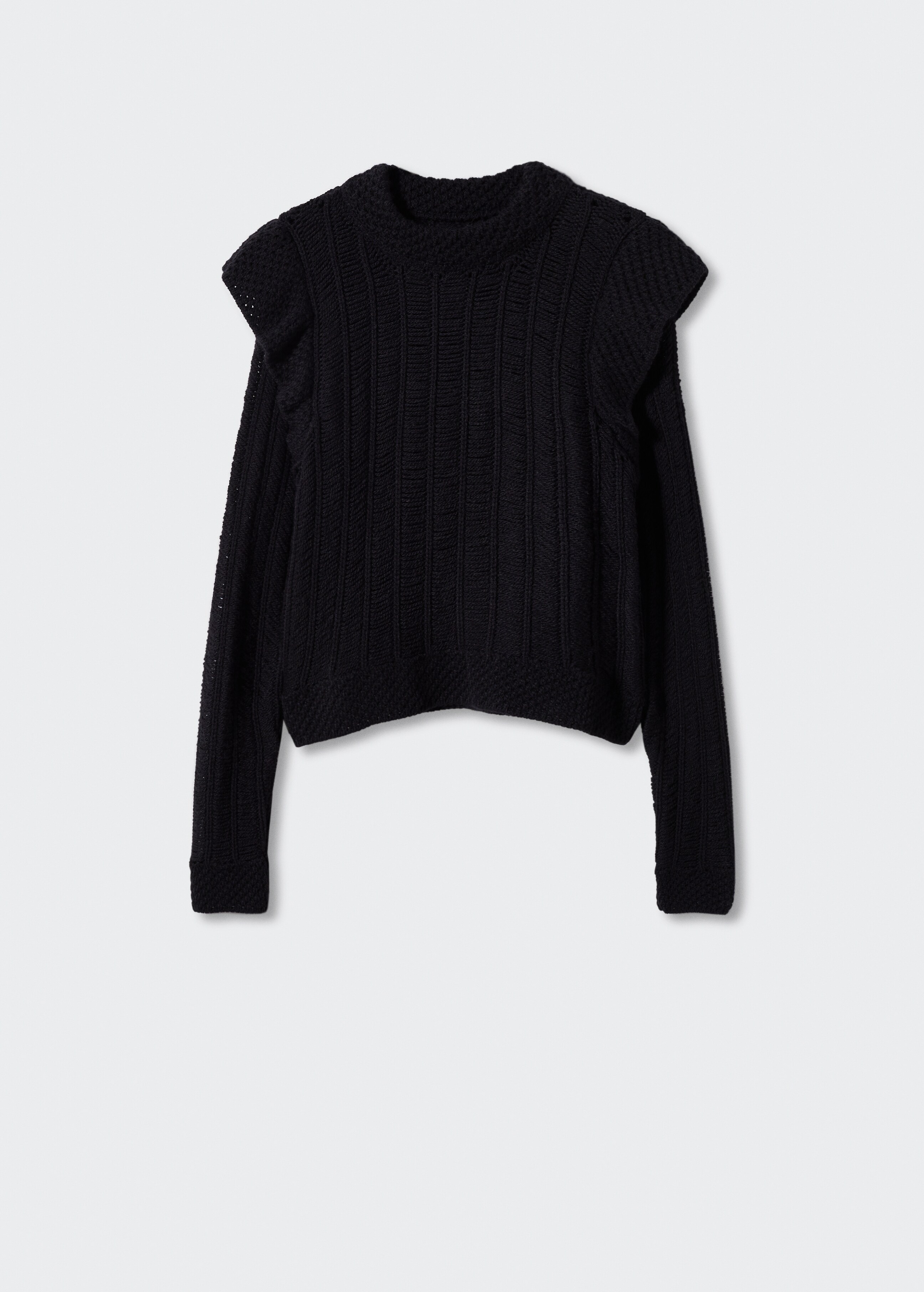 Sweater with ruffled shoulders  - Article without model